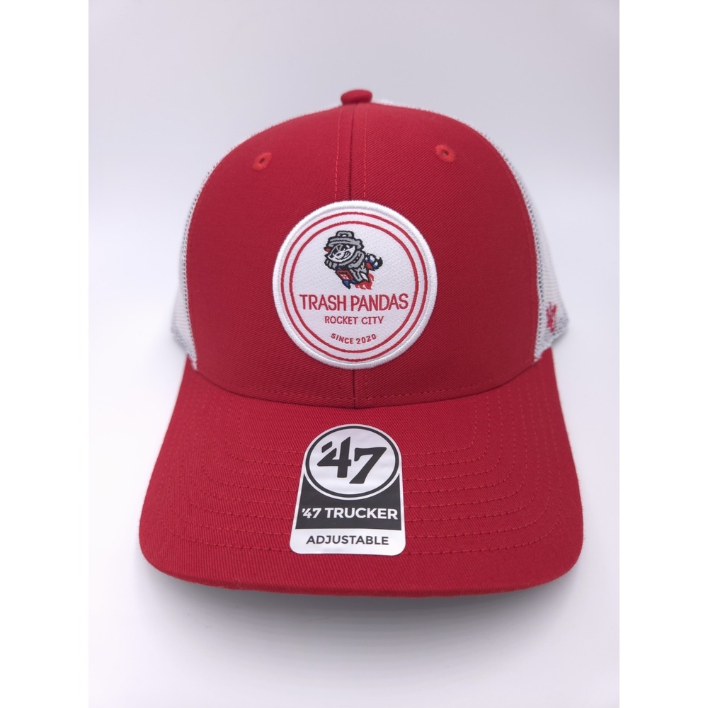 Rocket City Trash Pandas‎ Snapback Trucker Hat Cap '47 MiLB Red Baseball New